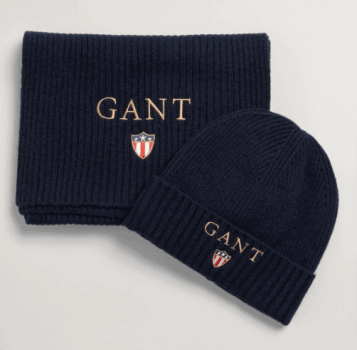 GANT Schal Und Beanie Mit Geschenkbox 9910125 433 evening blue ab 3999 E   Preisvergleich bei ide