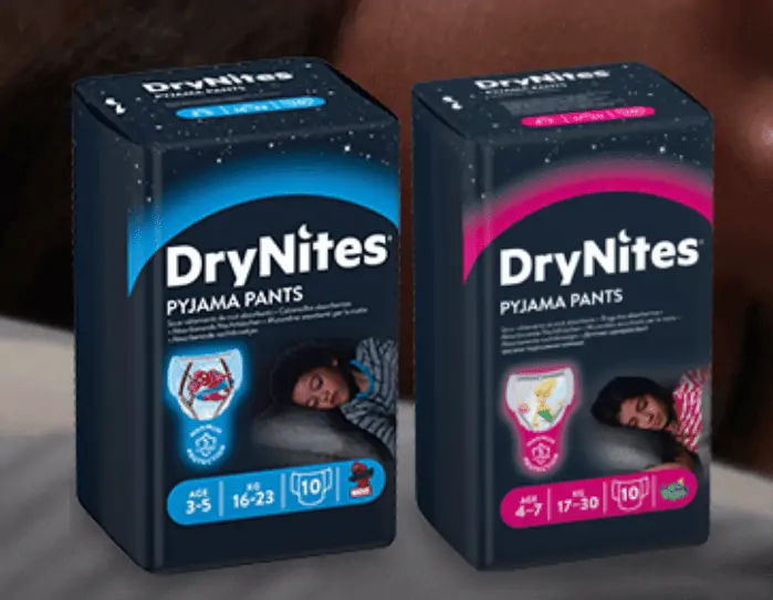 Gratis 🌙  Nachthöschen oder Betteinlage von Drynites für Mädchen und Jungen