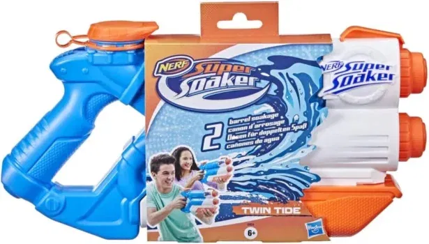 Hasbro E0024 Super Soaker Twin Tide, Wasserpistole