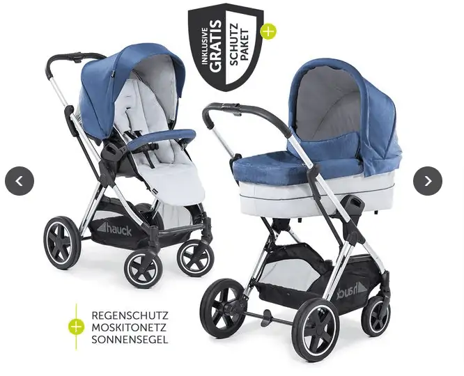 Hauck Kombi-Kinderwagen Mars Duoset inkl. Sportwagen & Babywanne für Neugeborene für 199,99 € inkl. Versand (statt 299,99 €)