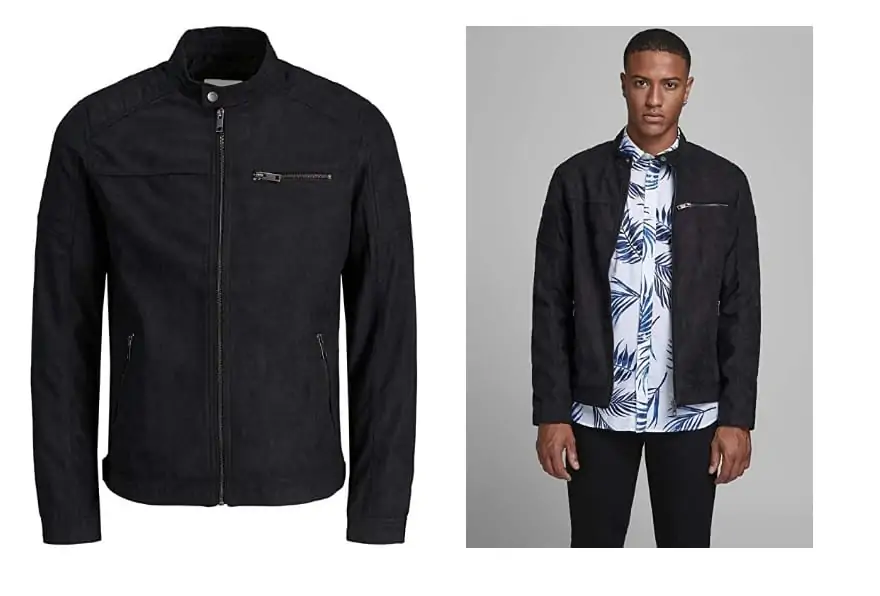 JACK & JONES Male Kunstlederjacke Faux (Gr. S bis XXL)  für 21,99 € inkl. Prime-Versand statt 41,39 €