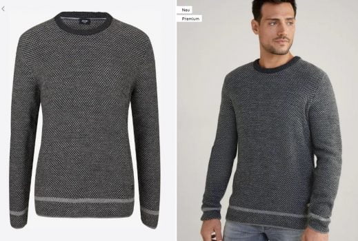 JOOP Jeans Pullover Zino in Grau