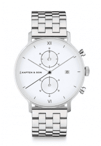 Kapten &Amp; Son Chrono Silver Steel