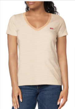 Levis Damen Perfect Vneck T Shirt   Amazon.de  Bekleidung