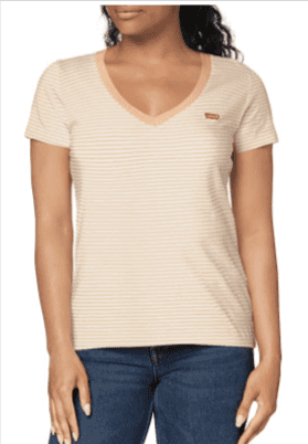 Levis Damen Perfect Vneck T Shirt Amazon.de Bekleidung