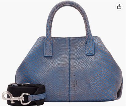 Liebeskind Berlin Damen Chelsea Snake Chelsea SHOPPER SMALL Retro Denim Small HxBxT 20.5cm x27.0c