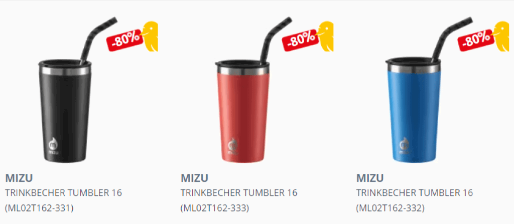 Mizu Tumbler 16 Trinkbecher