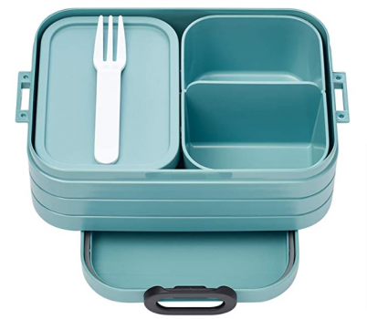 Mepal Bento Lunchbox Take A Break Nordic Green midi – Brotdose mit Faechern geeignet fuer bis zu 4 Bu