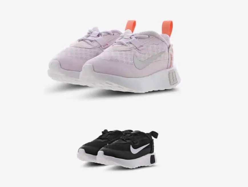 Nike Reposto Baby Schuhe (schwarz in Gr. 23,5 & 25/ violett 25 -27) für 19,99 € [FLX Member] statt 31,99 €