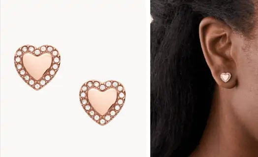 Fossil Ohrstecker Fossil Georgia Be Mine Heart JF03364791 für 15,20 € inkl. Versand (statt 27,00 €)