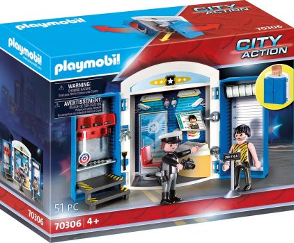 PLAYMOBIL City Action 70306 Spielbox In der Polizeistation e1642176110984