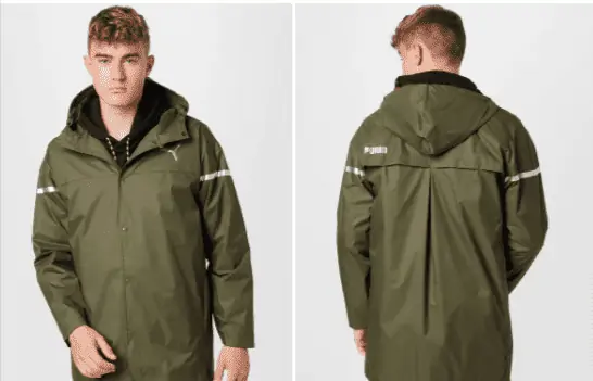 Puma Funktions- und Regenjacke in Dunkelgrün für 34,90 € inkl. Versand (statt 95,00 €)