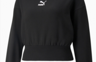 Puma Classics Cropped Fleece Damen Hoodie