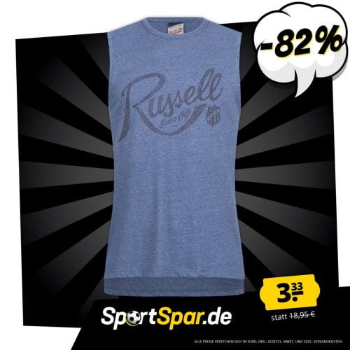 RUSSELL Big Logo Herren Tank Top (Gr. S bis 2XL) für 3,33 € zzgl. 3,95 € Versand