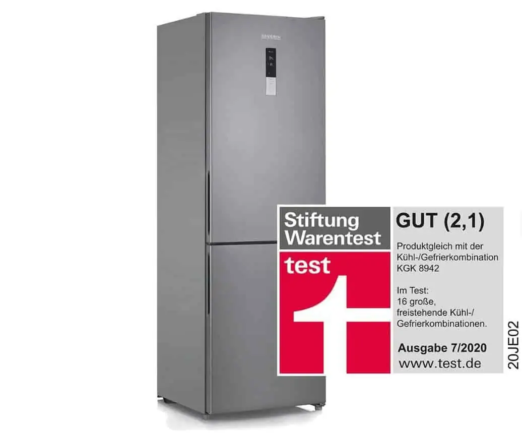 SEVERIN KGK 8943 Kühl-/ Gefrierkombination (Breite 59,5cm / 317 L / EEF E 244 kWh/Jahr) für 428,95 € inkl. Versand statt 599,00 €