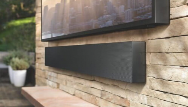 Samsung Q Soundbar Outdoor HW LST70T The Terrace 2020 Zubehoer   DAV Q Serie Soundbars   TV Ferns