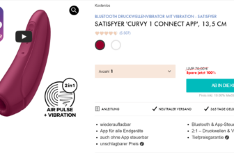 Satisfyer Curvy 1 Druckwellenvibrator mit Vibrator & App