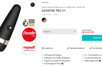 Satisfyer Pro 3 Druckwellenvibrator mit Vibration e1646341050514