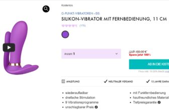 Silikon Vibrator mit Fernbedienung