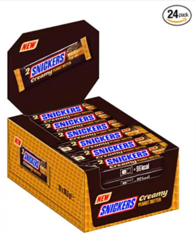 Snickers Creamy Peanut 24er Pack (24 x 36,5g) ab 10,91 € inkl. Prime-Versand