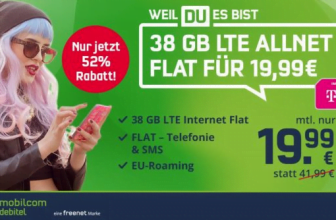 TELEKOM NETZ 38 GB LTE Alles Flat fuer 1999E  MonsterDealz.de