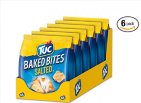 TUC Baked Bites Salted 6 x 110g Fein gesalzene Mini Cracker   Amazon.de  Lebensmittel Getraenke