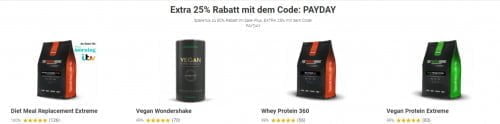 TheProteinWork Sale: Bis zu 70 % Rabatt + 25 % Extra-Rabatt auf die bereits reduzierten Artikel