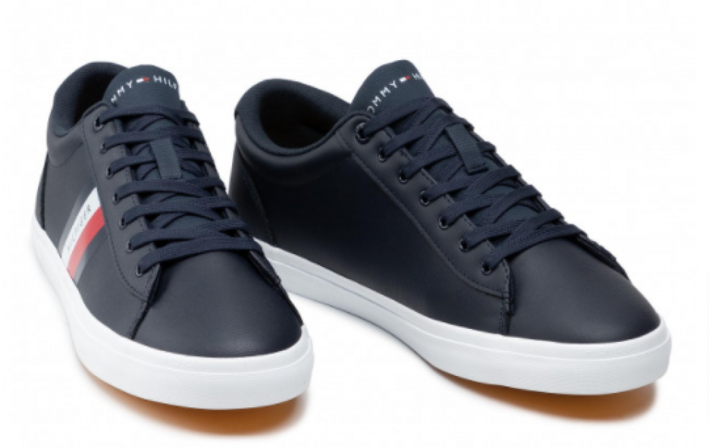 Tommy Hilfiger Essential Leather Vulc Stripes Sneaker Fm0Fm03722