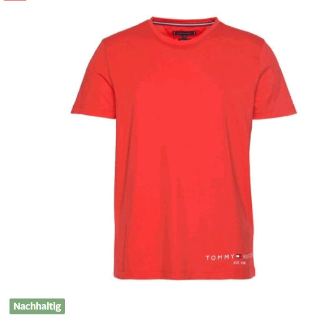 Tommy Hilfiger Organic Cotton Hem Logo T-Shirt