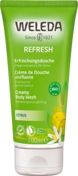 WELEDA Bio Refresh Erfrischungsdusche Citrus Fresh Aktiv Duschgel e1643025472730