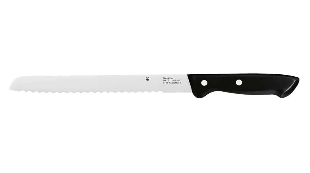 WMF Brotmesser Classic Line Spezialklingenstahl (21cm) für 19,99 € [Prime] statt 24,99 €