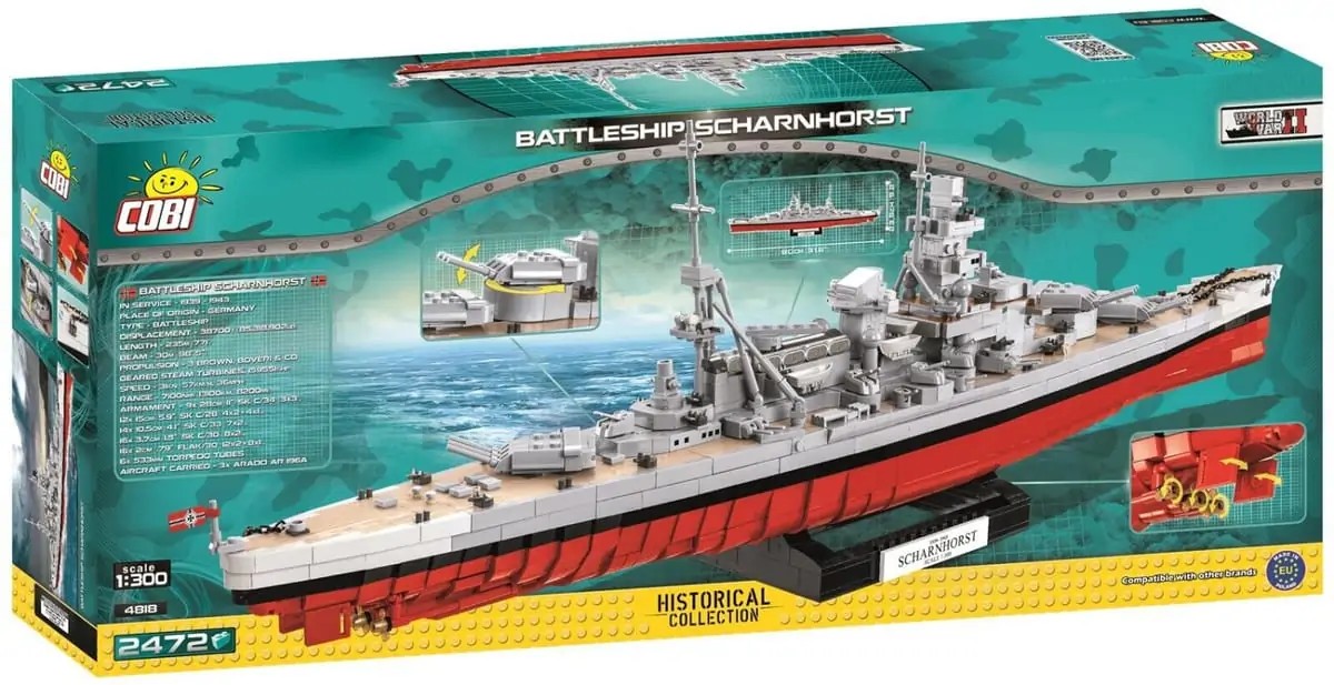 Cobi 3136 Flugzeugträger Graf Zeppelin Klemmbausteine Bausatz (Maßstab 1:300) für 136,84 € inkl. Versand statt 169,90 €