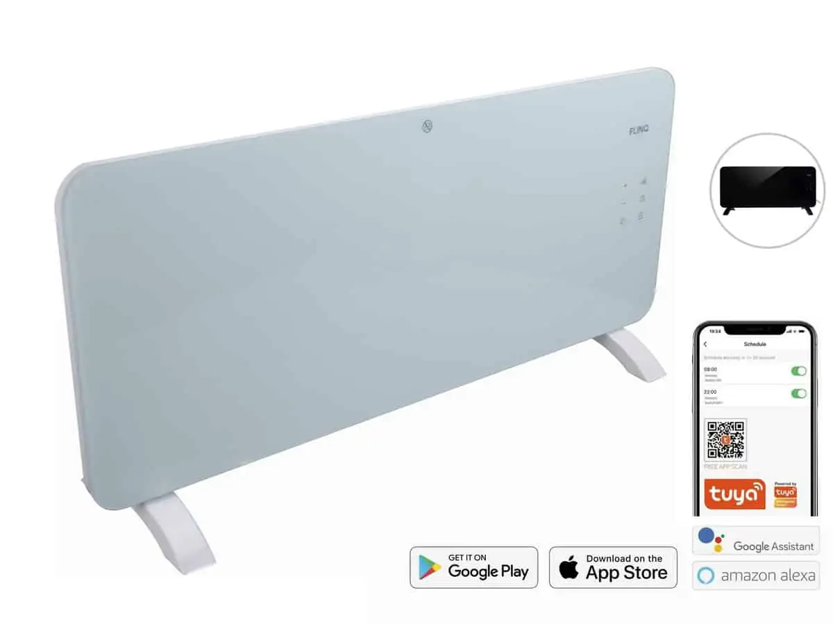 FlinQ Smart Panel-Heizung (App steuerbar, 2000 Watt, für Räume bis zu 28 m²) für 108,90 € inkl. Versand statt 149,95 €
