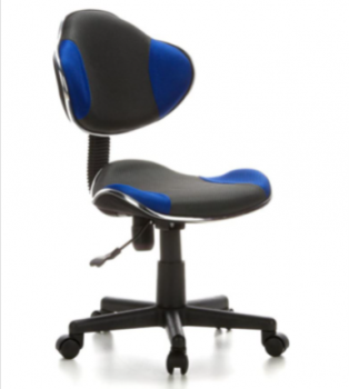 hjh OFFICE 633000 Kinderdrehstuhl Buerostuhl KIDDY GTI 2 grau blau ergonomischer Kinderschreibtischst