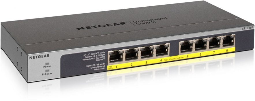 netgear 8 port gigabit poe switch gs108lp