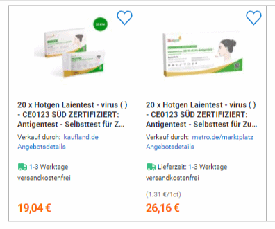 20 X Hotgen Laientest Virus Ce0123 Sued Zertifiziert Antigentest Selbsttest Fuer Zuhause 1