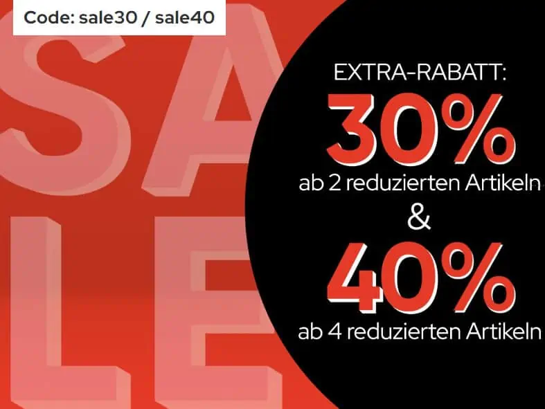 Galeria: Sale Staffelrabatt bis zu 40%