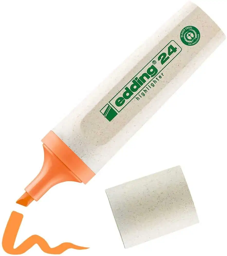 Listingfehler? edding Textmarker Highlighter 24 EcoLine, nachfüllbar, orange (Stückzahl 10) für 0,85€ inkl. Prime-Lieferung