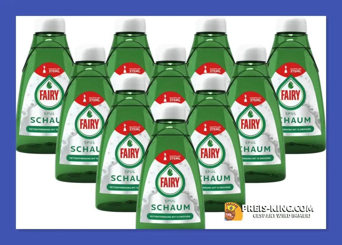 10x Fairy Geschirrspülmittel Spülschaum Nachfüller für 20,87 € inkl. Versand statt 34,90 €