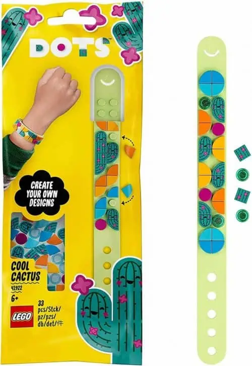 LEGO 41922 DOTS Kaktus Armband Bastelset für Kinder für 3,22 € inkl. Prime-Versand [statt 6,99€]