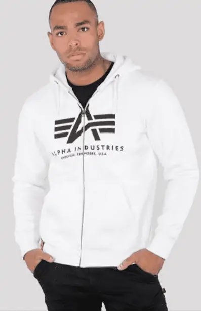 Alpha Industries Kapuzensweatjacke BASIC ZIP HOODY (diverse Farben, Gr. XS bis 5XL) ab 43,99 € inkl. Versand