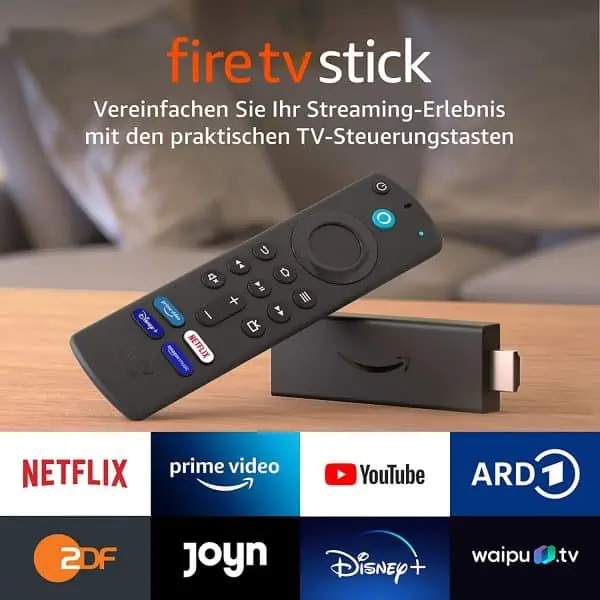 Amazon Fire TV Stick mit Alexa-Sprachfernbedienung (mit TV-Steuerungstasten) für 19,99 € inkl. Prime-Versand
