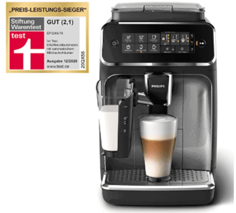 Amazon.de Philips 3200 Serie Ep3246 70 Kaffeevollautomat 5 Kaffeespezialitaeten Lattego Milchsyste