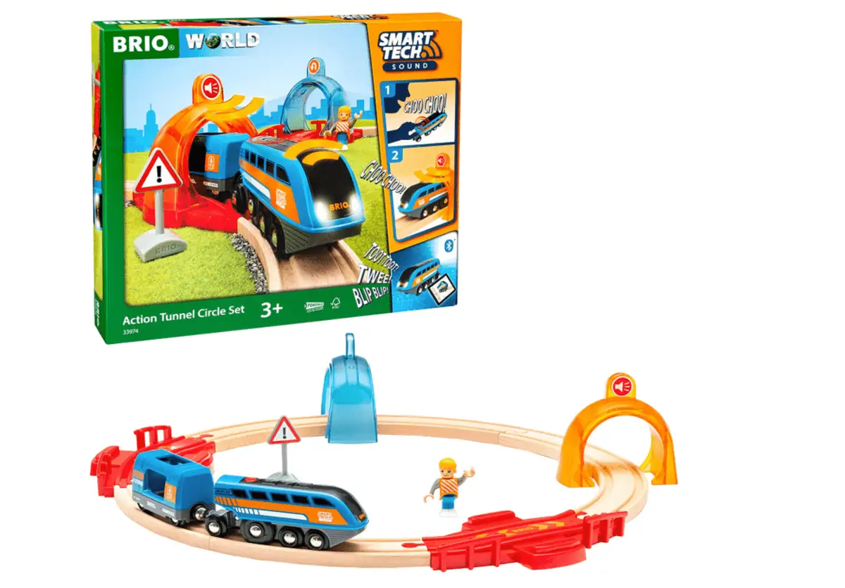 BRIO Bahn 33974 – Smart Tech Sound Starter Set für 30,00 € inkl. Prime-Versand (statt 54,89 €)