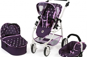 Bayer Chic 2000 637 71 Kombi Puppenwagen Emotion 3in1 All In Stars lila  Amazon.de  Spielzeug