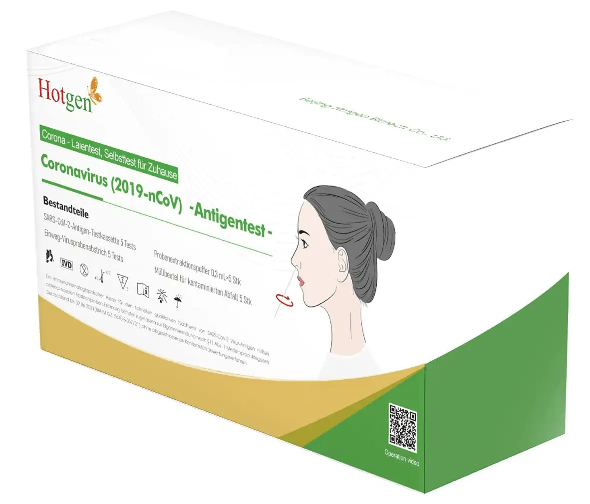 Hotgen Corona Schnelltest Selbsttest 5-er Pack 8,75 € inkl. Prime-Versand statt 10,20 €