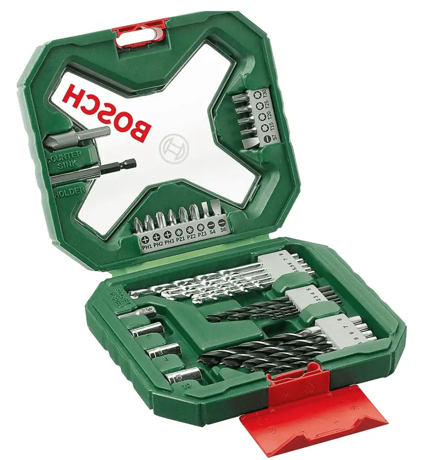 Bosch 34tlg. X-Line Classic Schrauber und Bohrer Set Holz, Stein und Metall