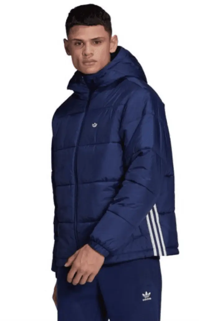 Adidas Padded Hooded Puffer Jacke in dunkelblau 57,94 € statt 75,48 € inkl. Versand
