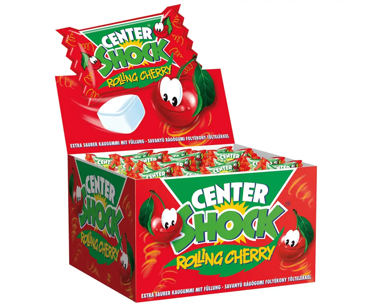 Center Shock Rolling Cherry, 1 Box mit 100 Kaugummis ab 3,99 € inkl. Prime-Versand (statt 8,54 €)