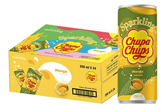 Chupa Chups Sparkling Mango Drink 24x250 ml 6l Amazon de Lebensmittel Getränke